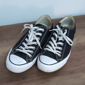 Converse Black and White Low-Top Canvas Sneakers